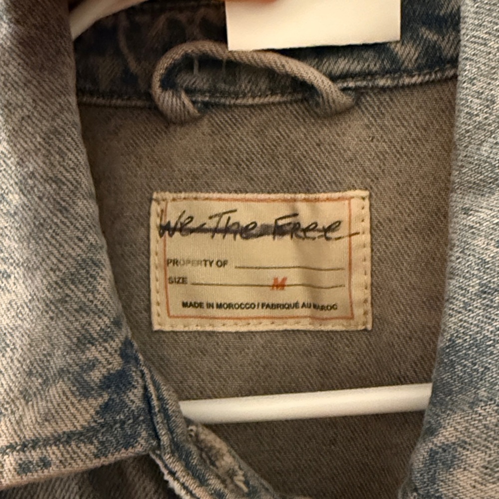 Free People Anna Lou Denim Duster 
Sz M NWT - Picture 7 of 7